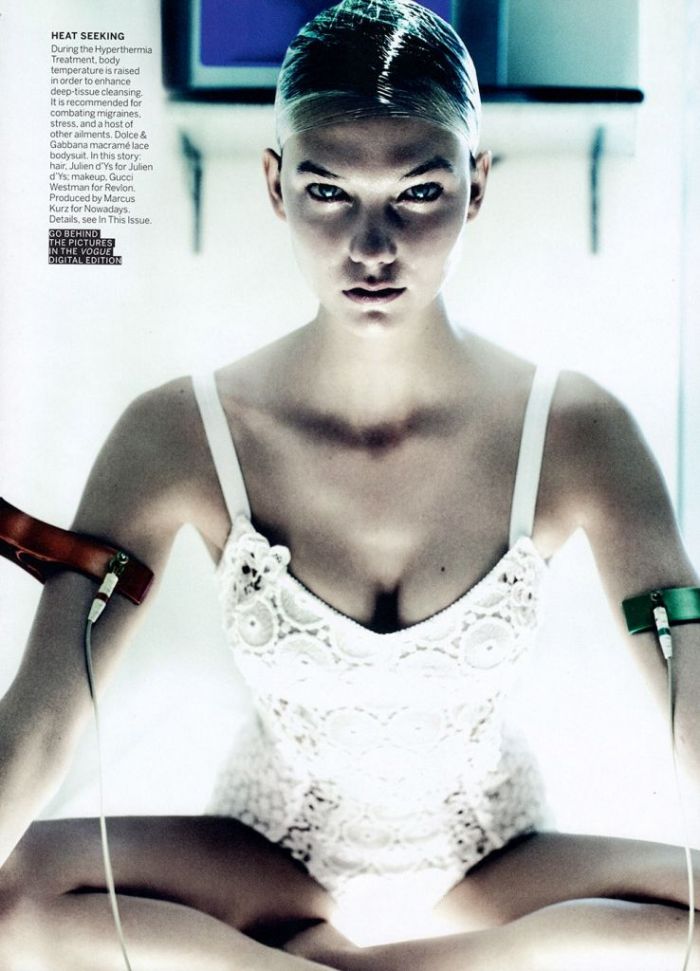 H Karlie Kloss τα πετάει όλα για την Αμερικανική Vogue!