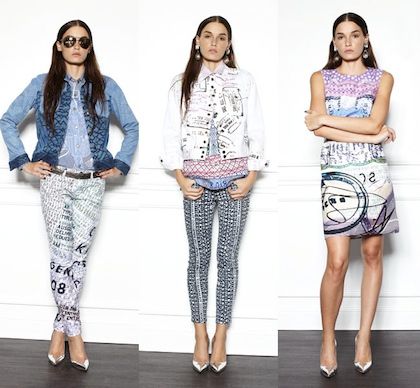 Ρούχα της Mary Katrantzou από τη συνεργασία της με τα τζιν Current/Elliott μόνο με 120,00 ευρώ