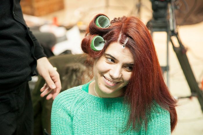 Backstage στην μεταμόρφωση της Σοφίας με την Olia της Garnier!