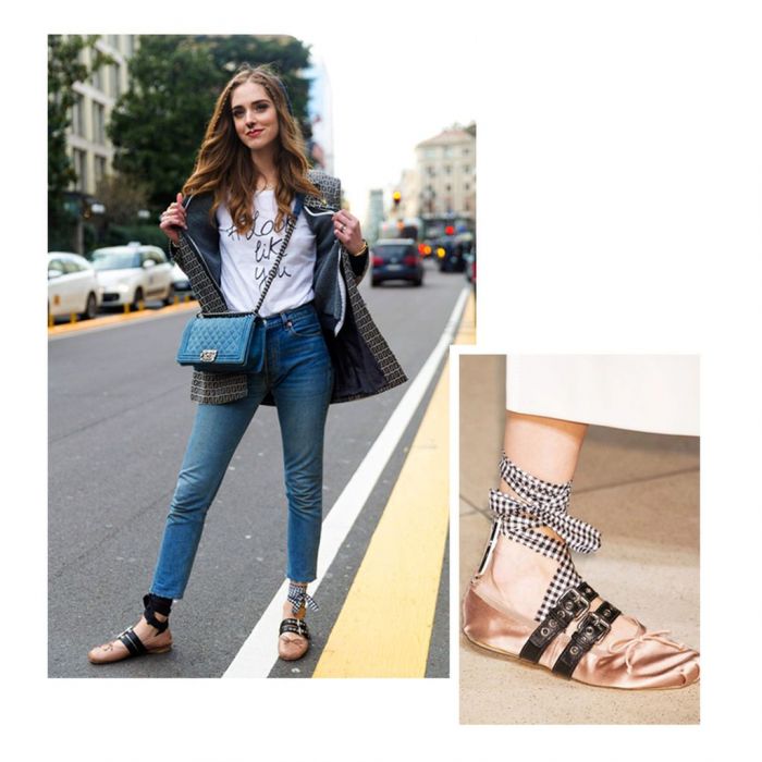 Ballet shoes από τον οίκο Miu Miu