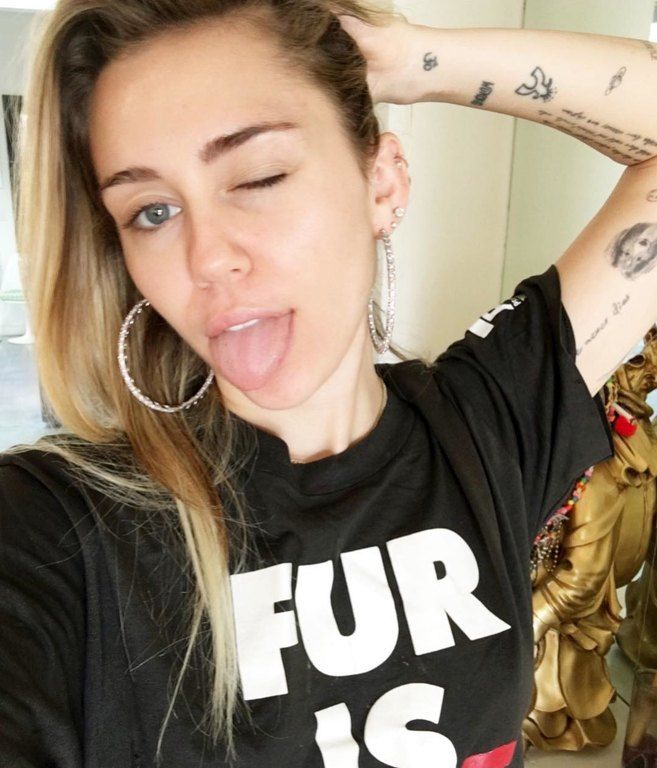 H Miley Cirus χωρίς make up!
