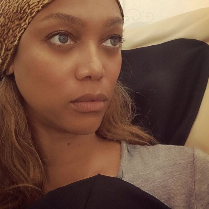 H Tyra Banks χωρίς make up!