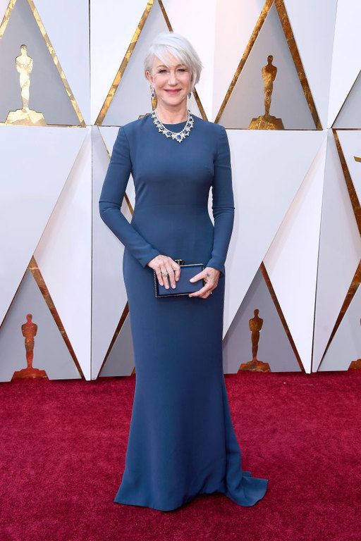 H Helen Mirren με φόρεμα Reem Acra