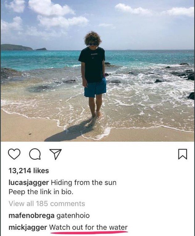 Θα ξεκαρδιστείς με τα σχόλια του Mick Jagger κάτω από τις φωτογραφίες του γιου του στο Instagram