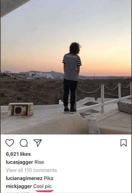 Θα ξεκαρδιστείς με τα σχόλια του Mick Jagger κάτω από τις φωτογραφίες του γιου του στο Instagram