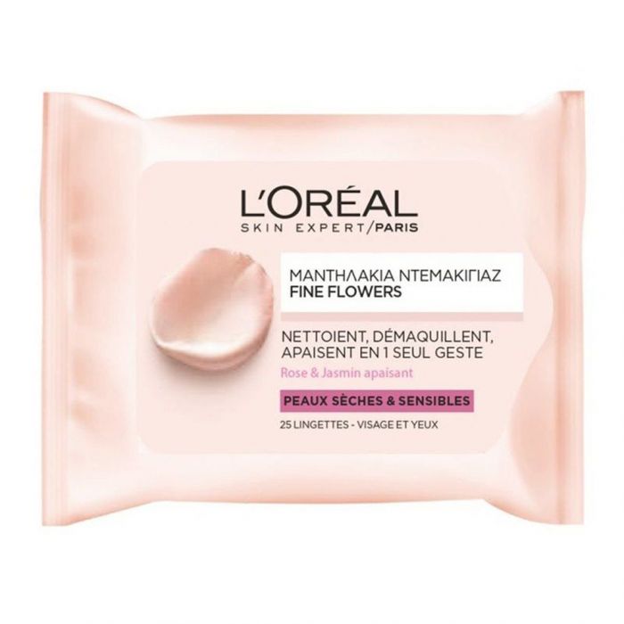 L' Oreal Paris, Fine Flowers Μαντηλάκια Καθαρισμού 3,49€