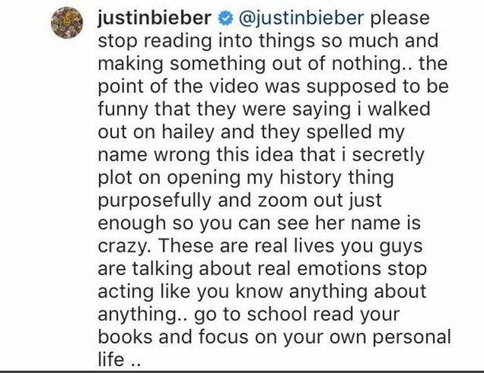Ο Justin Bieber προσπαθεί να δικαιολογήσει γιατί έψαχνε βιντεάκια με τη Selena Gomez