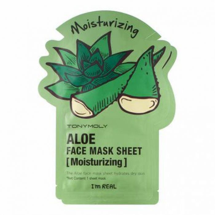 TONYMOLY, I'M REAL MOISTURIZING ALOE FACE MASK SHEET