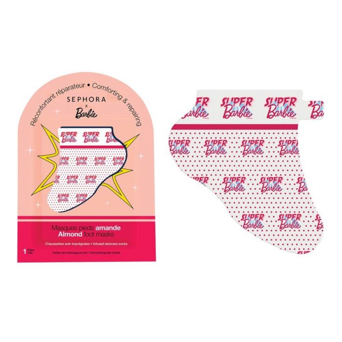 SEPHORA X BARBIE, ALMOND FOOT MASK. Είναι fun και αποτελεσματική... ήθελες κάτι περισσότερο;