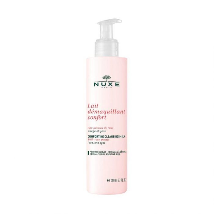 Γαλάκτωμα, NUXE, LAIT DEMAQUILLANTE AUX PETALES DE ROSE. Ένα απαλό γαλάκτωμα που φροντίζει το δέρμα ενώ απομακρύνει ακόμα και την πιο αδιάβροχη μάσκαρα.