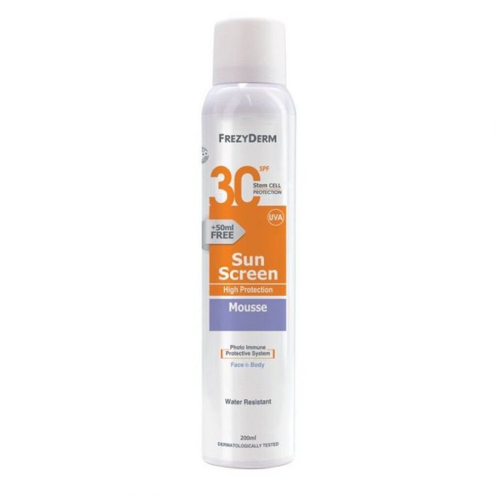 FREZYDERM, SUN SCREEN MOUSSE SPF30