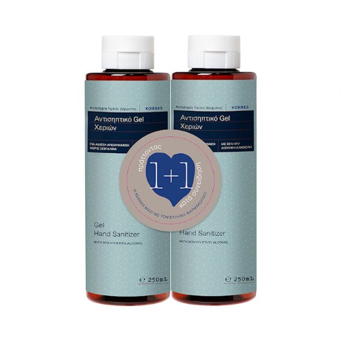 KORRES, ΑΝΤΙΣΗΠΤΙΚΟ GEL ΧΕΡΙΩΝ SET 1+1 5€