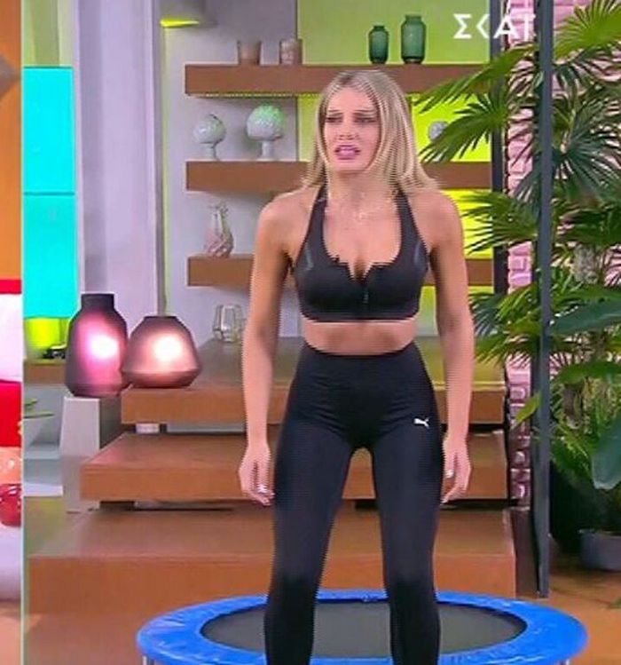 Η Ιωάννα Μαλέσκου δοκίμασε τον πιο hot τρόπο προπόνησης (video)