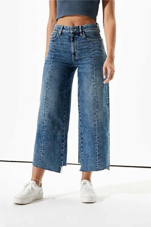 Wide leg crop, American Eagle, www.notos.gr