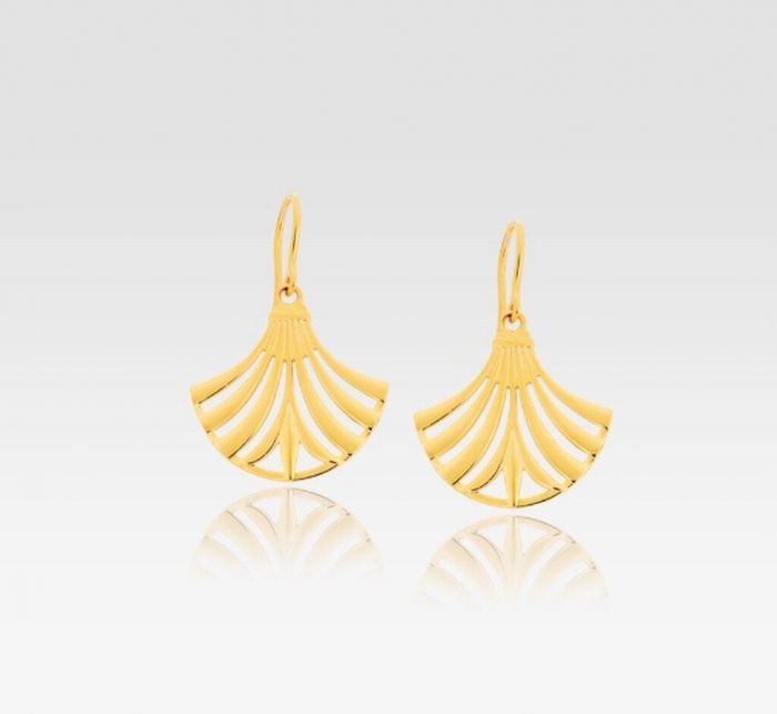 Σκουλαρίκια HERA σε ασήμι επιχρυσωμένο, Zolotas, www.zolotasjewelry.com