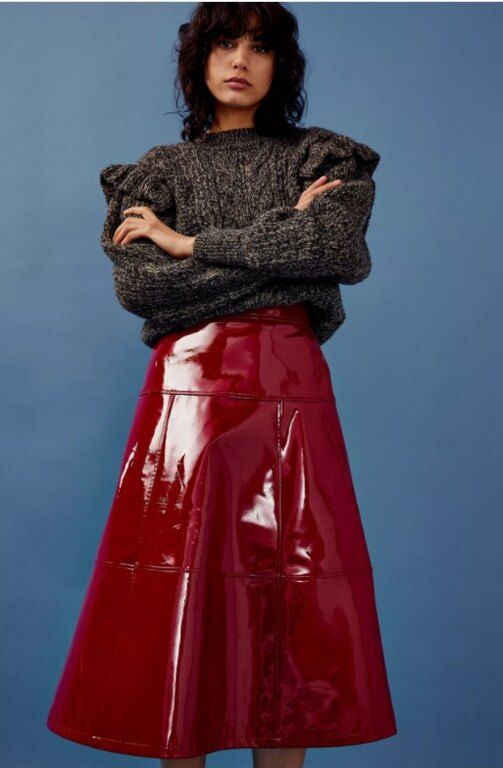 Vinyl φούστα, Topshop, https://eu.topshop.com
