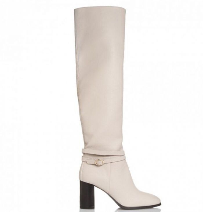 Λευκές μπότες, www.santeshoes.com