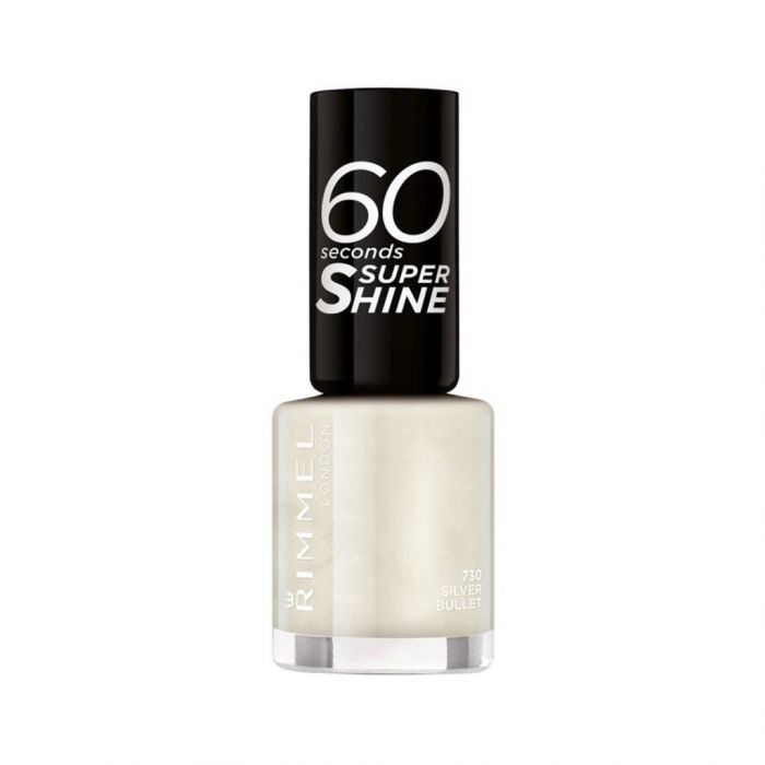 RIMMEL, 60 SECONDS SUPER SHINE NAIL POLISH, ΑΠΟΧΡΩΣΗ 730 SILVER BULLET