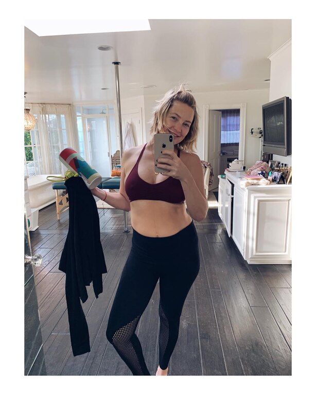 Η Kate Hudson έγινε μητέρα για τρίτη φορά πριν 2,5 χρόνια, και αυτή είναι η πρώτη της μέρα στο γυμναστήριο μετά τη γέννα.