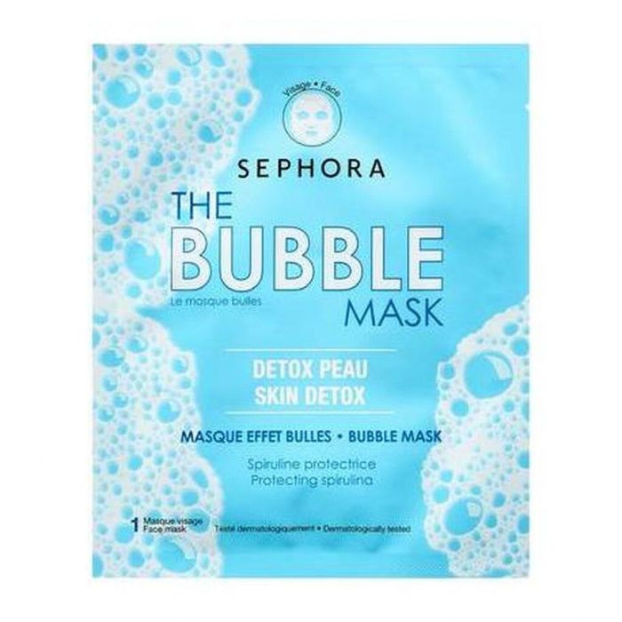 SEPHORA COLLECTION, SUPERMASK - THE BUBBLE MASK: Μάσκα αποτοξίνωσης με σπιρουλίνα.