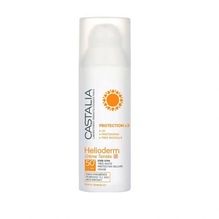 HELIODERM, PROTECTION X3 FACE CREME TEINTE SPF 50