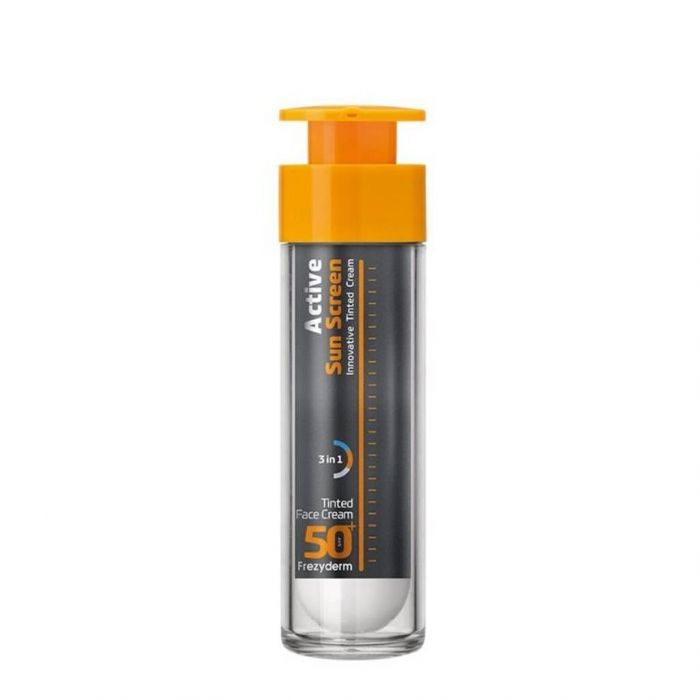 REZYDERM, ACTIVE SUN SCREEN TINTED FACE CREAM SPF50