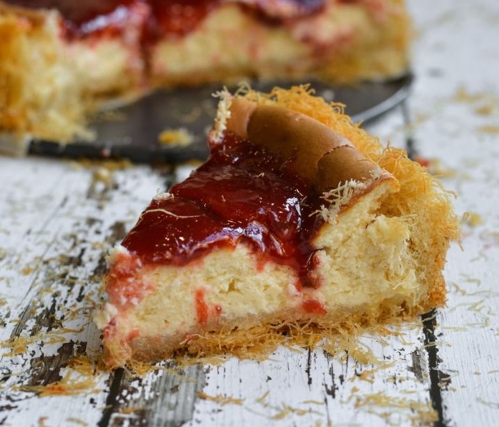 Cheesecake με κανταΐφι