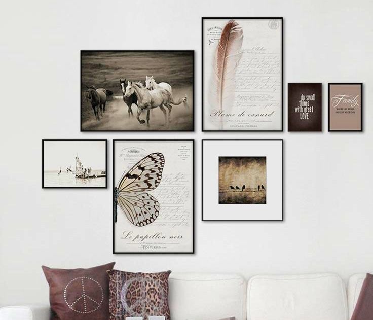 Gallery Wall: 4 έξυπνοι τρόποι για να γεμίσεις με κορνίζες έναν τοίχο του σπιτιού σου