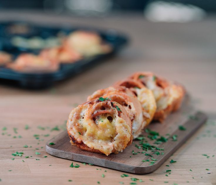 Λαχταριστά pizza rolls