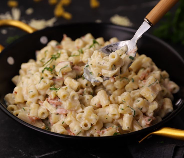 Mac 'n' Cheese Carbonara, από τον Γιώργο Τσούλη