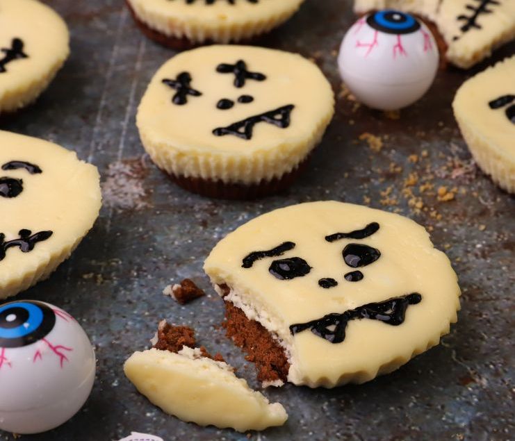 Ατομικά halloween cheesecake