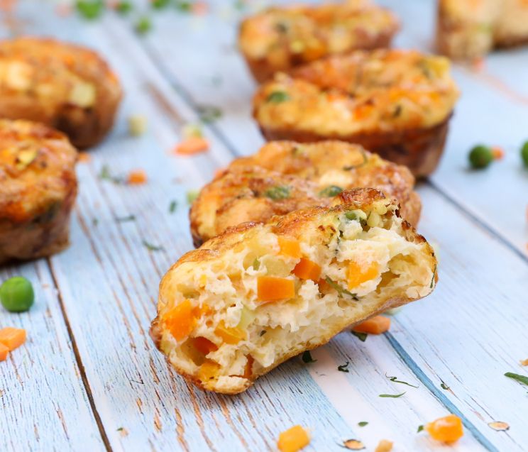 Φτιάξε εύκολα mini αλμυρά muffins με λαχανικά