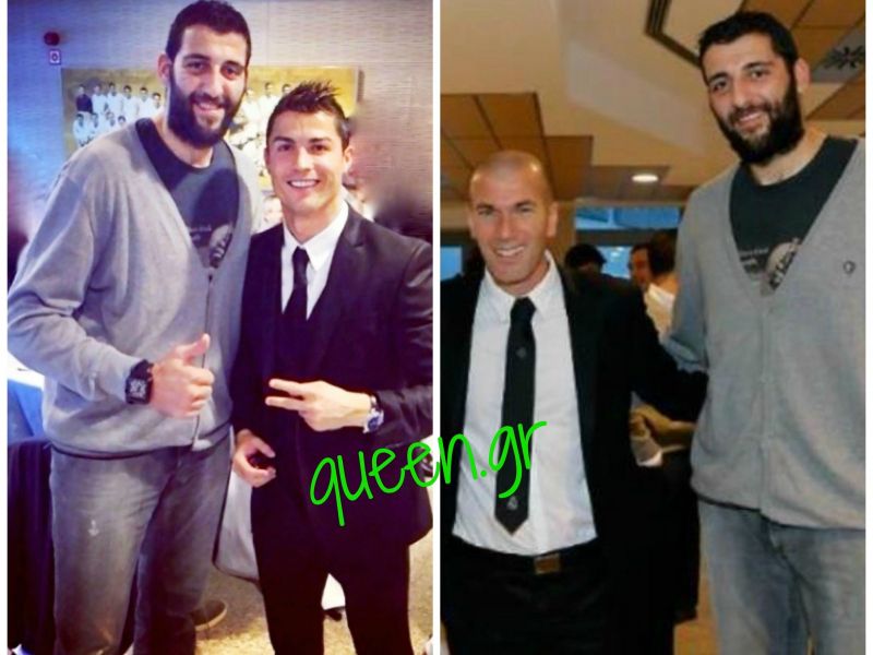 Ο Γιάννης Μπουρούσης με τον Zizou & τον Ronaldo !!!