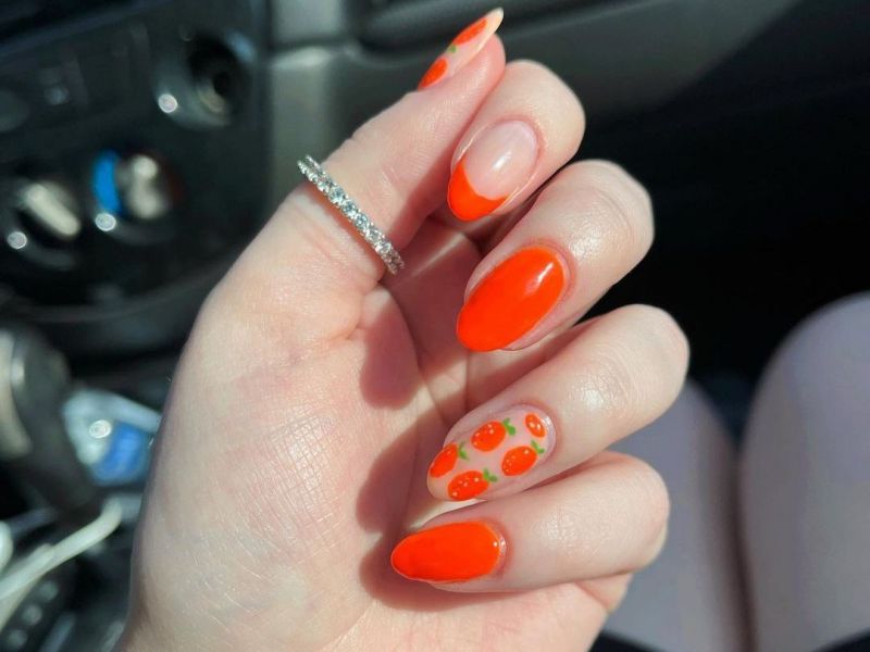 #OrangeNails: Λίγο πριν το ΣΚ θέλουμε χρώμα στα νύχια και μανικιούρ με πορτοκάλια