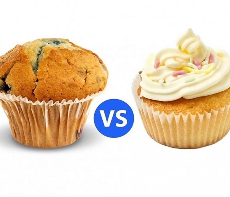 Η διαφορά μεταξύ muffins και cupcakes