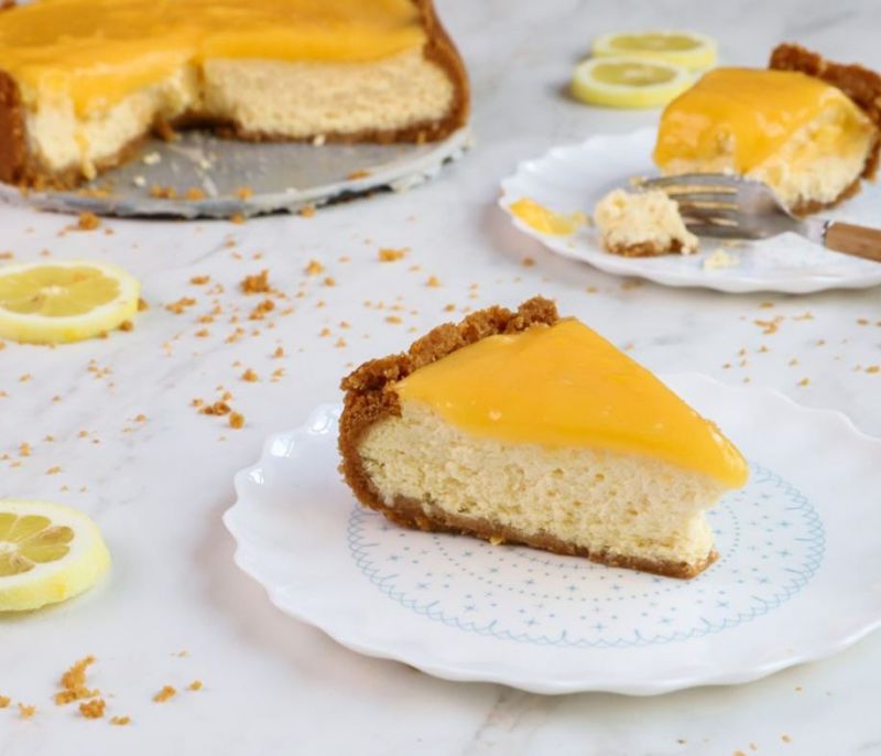 Πεντανόστιμο cheesecake Λεμόνι