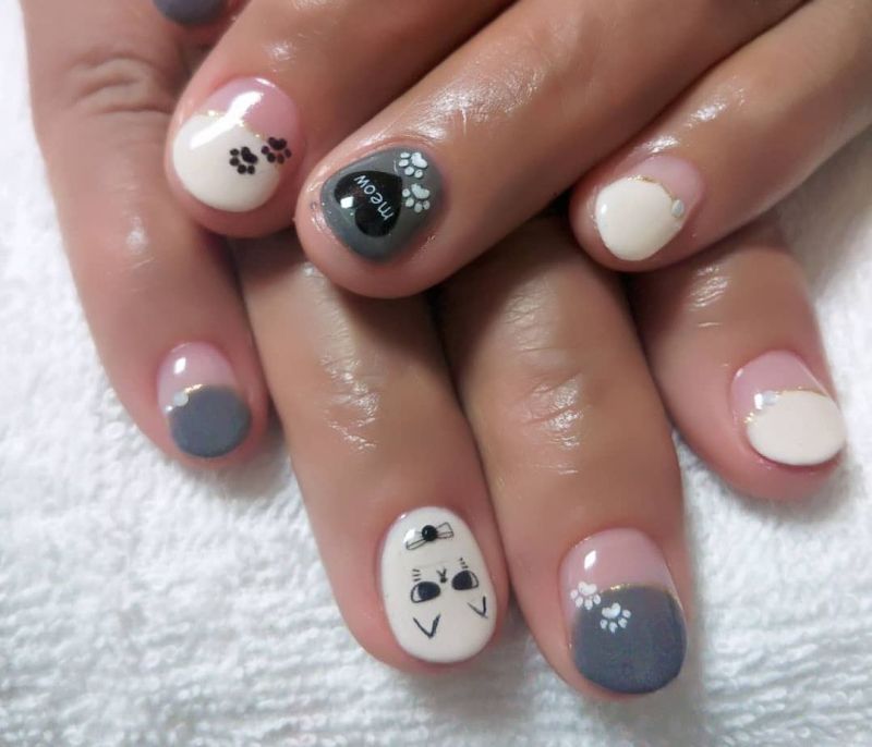 Είσαι cat lover; Αυτά είναι τα πιο χαριτωμένα nail art που θα δεις σήμερα!