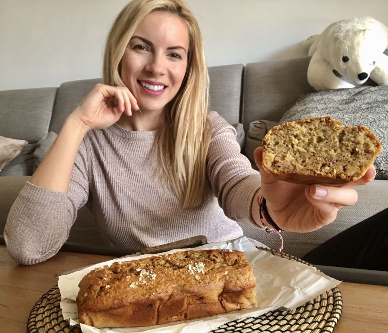 Healthy banana bread χωρίς καθόλου ζάχαρη για να τρως και τώρα μετά την καραντίνα