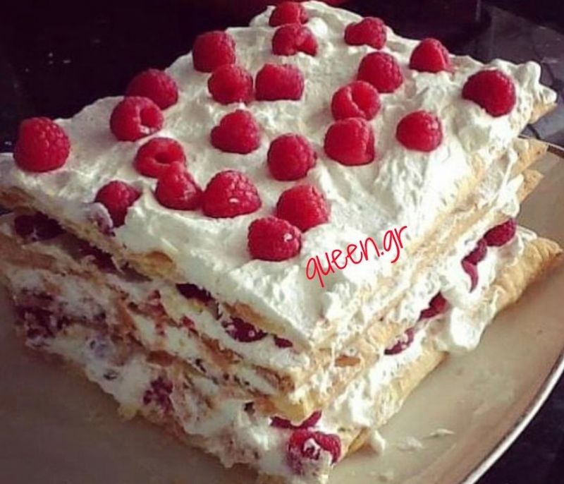 Σπιτικό millefeuille με φραμπουάζ!