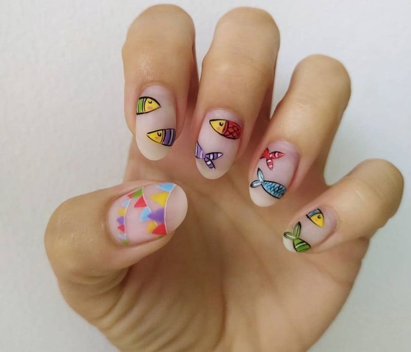 Sunday Nailspiration! 20 καλοκαιρινά nail art για να απολαύσεις μαζί με τον καφέ σου