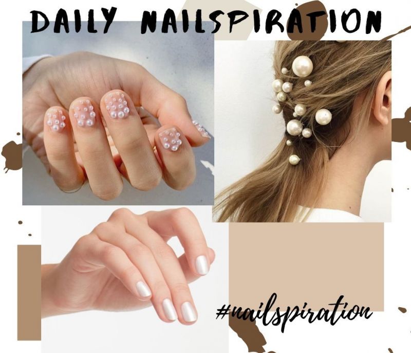 Για την πρωτοχρονιά κάνε nail art περλέ αλλά και με πέρλες…