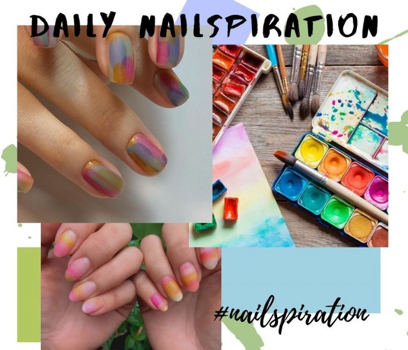 #WatercolorNails είναι το πιο καλλιτεχνικό μανικιούρ που μπορείς να κάνεις το ΣΚ