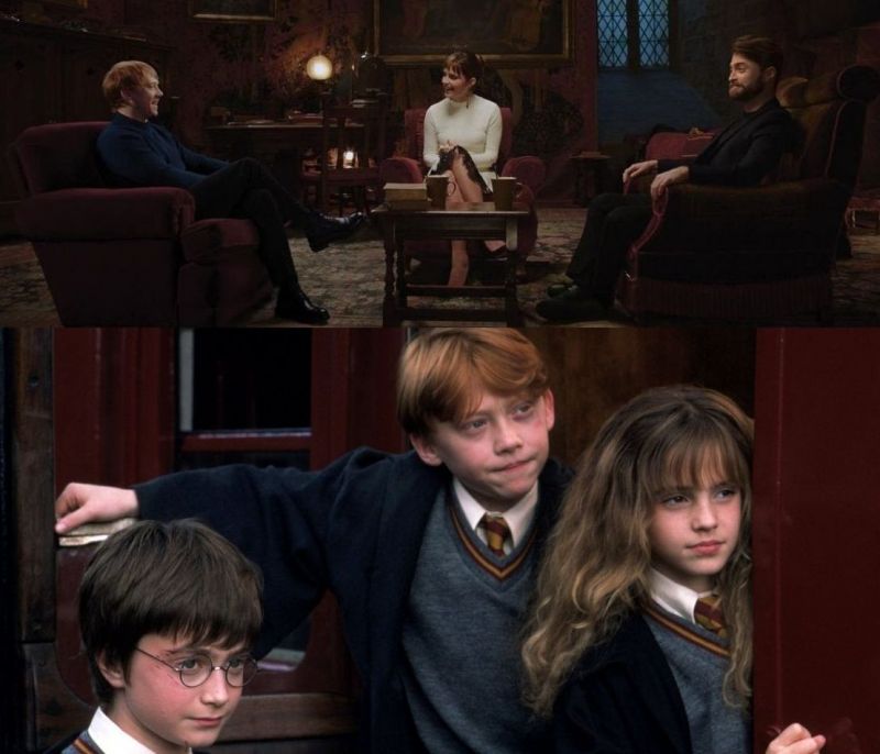 Harry Potter: Radcliffe, Watson, Grint πίσω στο Hogwarts! Η πρώτη photo από το reunion