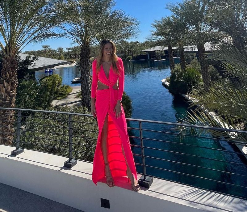 Η Μαριέττα Χρουσαλά με total look Celia Kritharioti