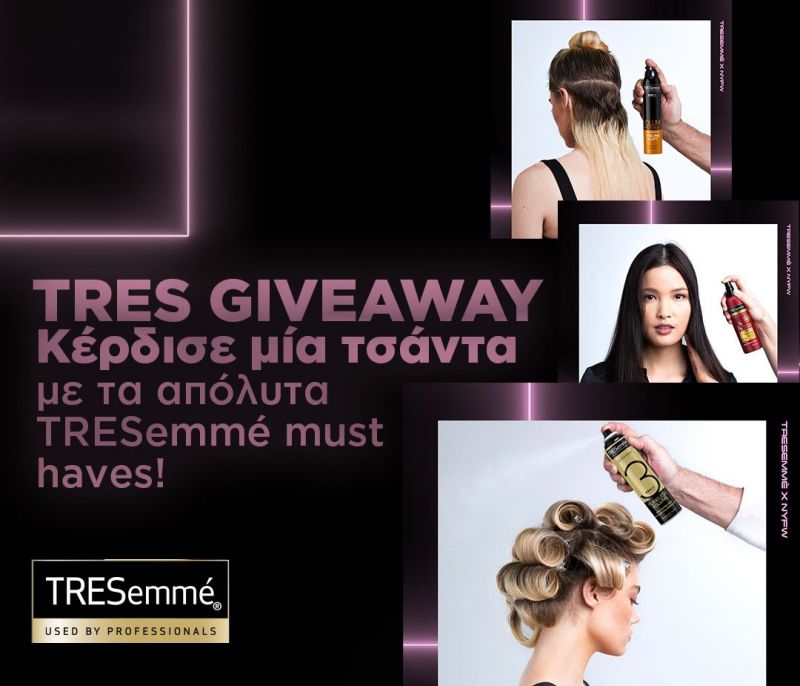 TRES Giveaway: Κέρδισε μία τσάντα με τα απόλυτα TRESemmé must haves!