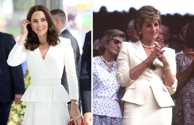 kate middleton princess diana style same outfits
