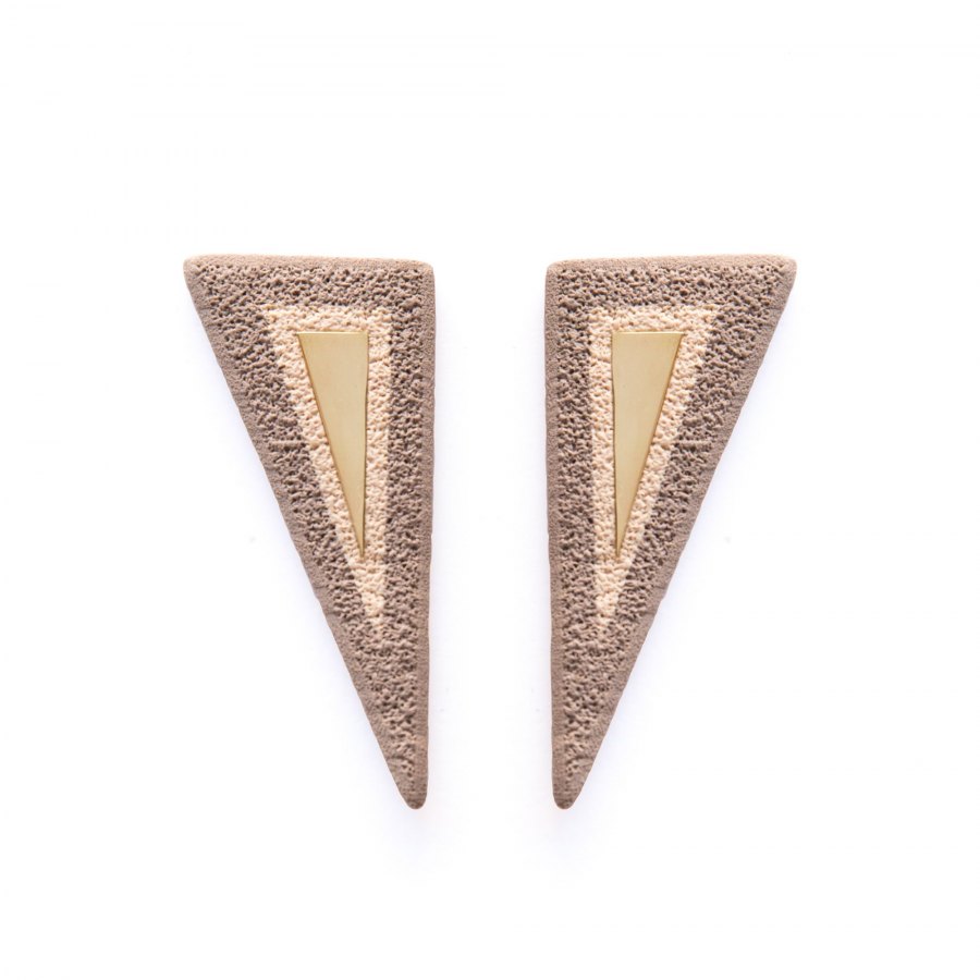 LimeLight jewelry collection by Katerina Sfinari geometric modern polymer clay handmade earrings