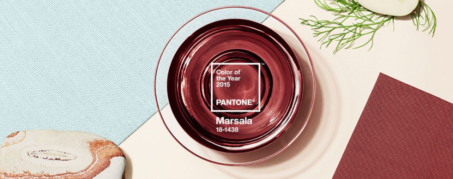 Pantone Introducing Color of the Year Marsala banner