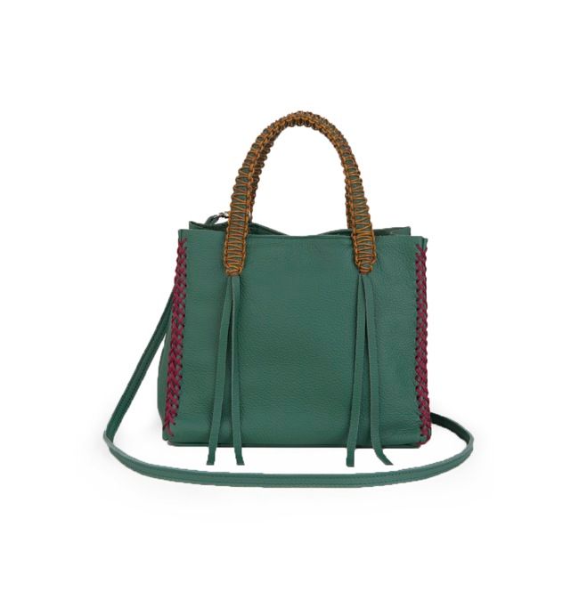 21.Callista Crafts SS15 mini tote lattice greenperroquet 9594d