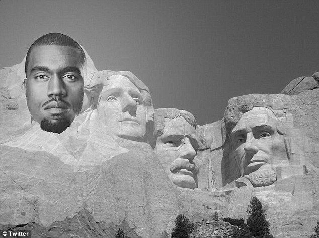 2BD37E4B00000578-0-Kanye West is pictured on Mt Rushmore taking the place of George-a-231 1441007252259 6afe9